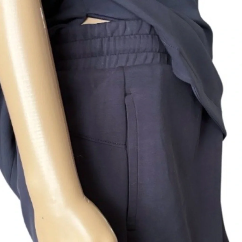 MEMBERS MARK WOMENS Knit Pajama/Lounge Short Sleeve Short Set/Black/Pockets 😍 - Picture 9 of 9